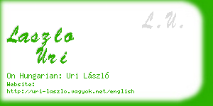 laszlo uri business card